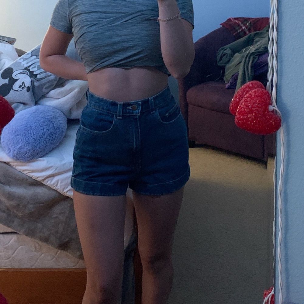 american apparel denim shorts